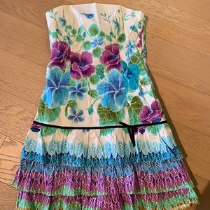 Tibi strapless mini dress